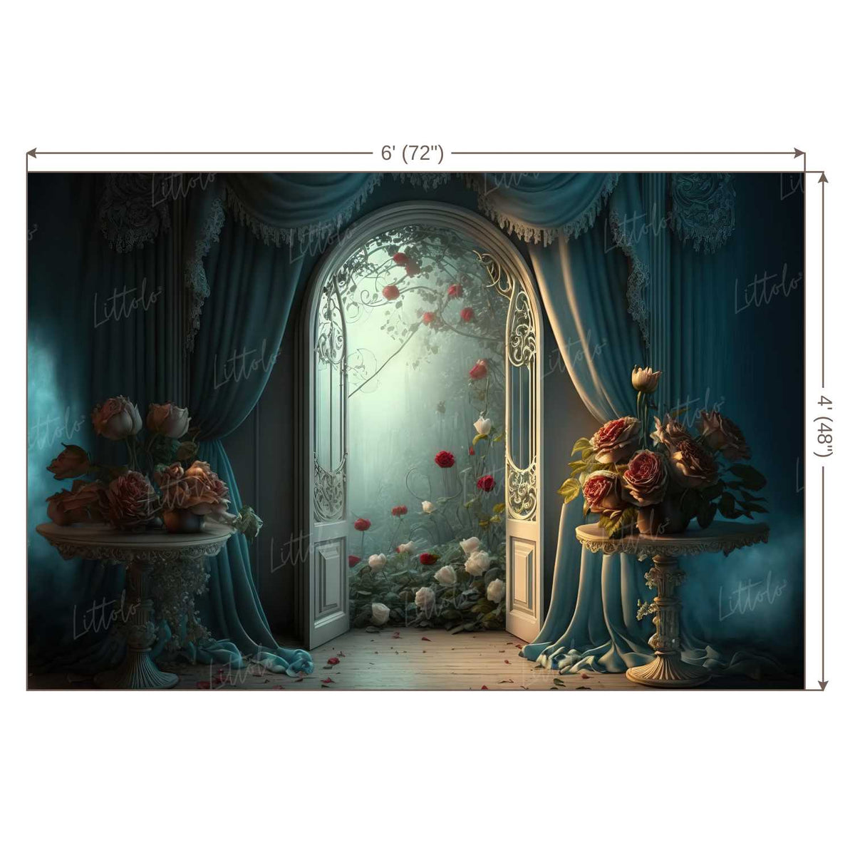 LB0499 Enchanted Doorway Theme Backdrop