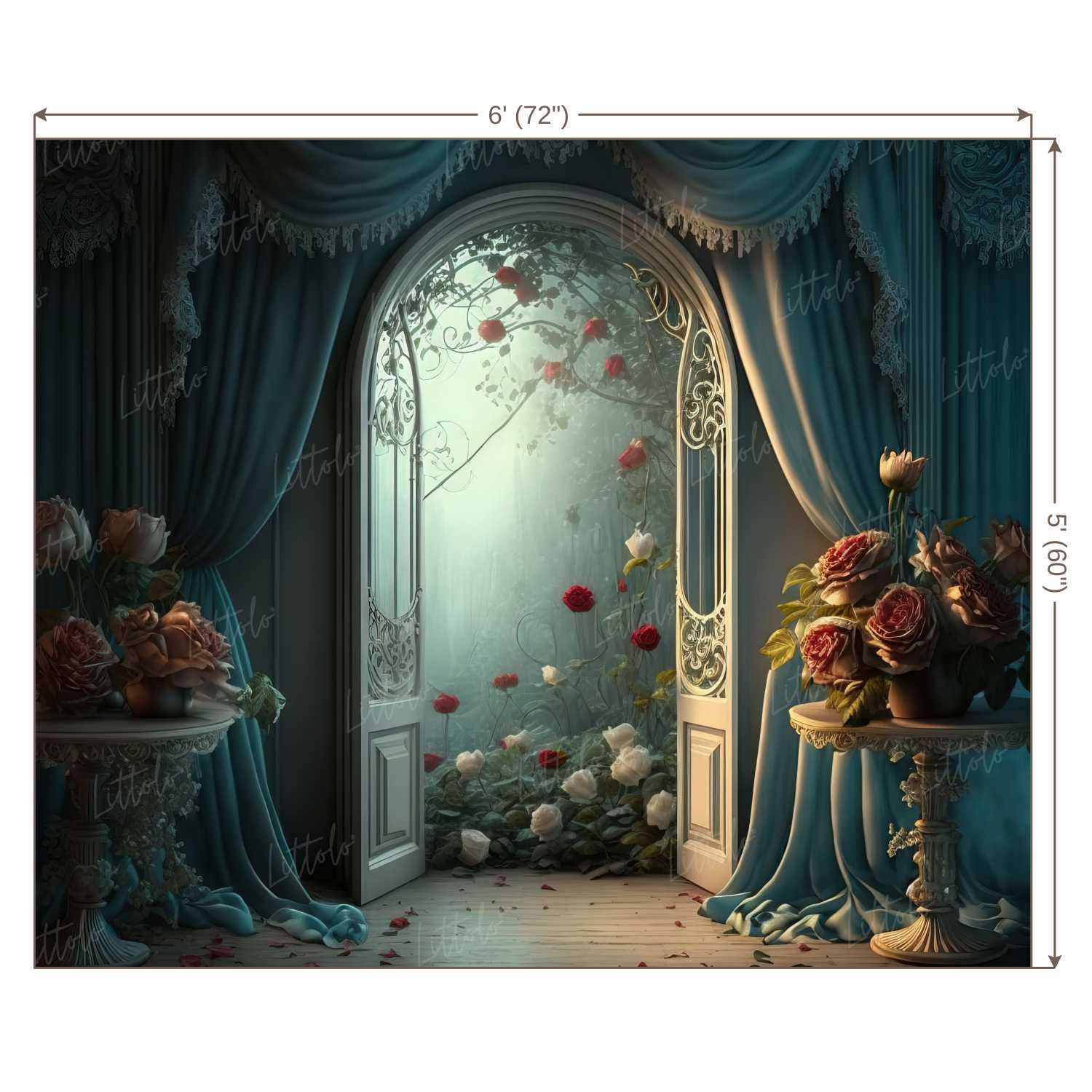 LB0499 Enchanted Doorway Theme Backdrop