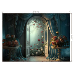 LB0499 Enchanted Doorway Theme Backdrop