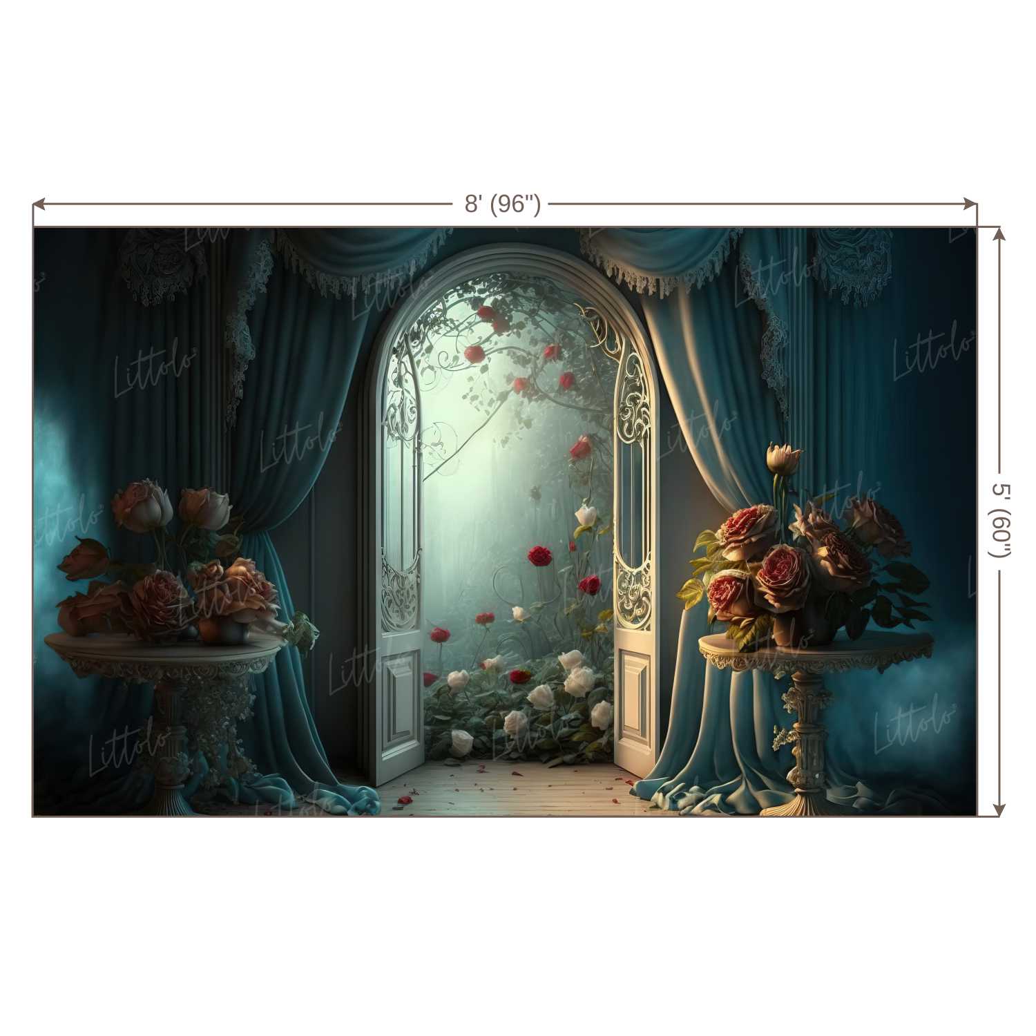 LB0499 Enchanted Doorway Theme Backdrop