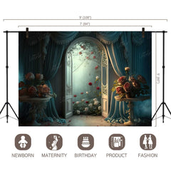 LB0499 Enchanted Doorway Theme Backdrop