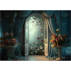 LB0499 Enchanted Doorway Theme Backdrop