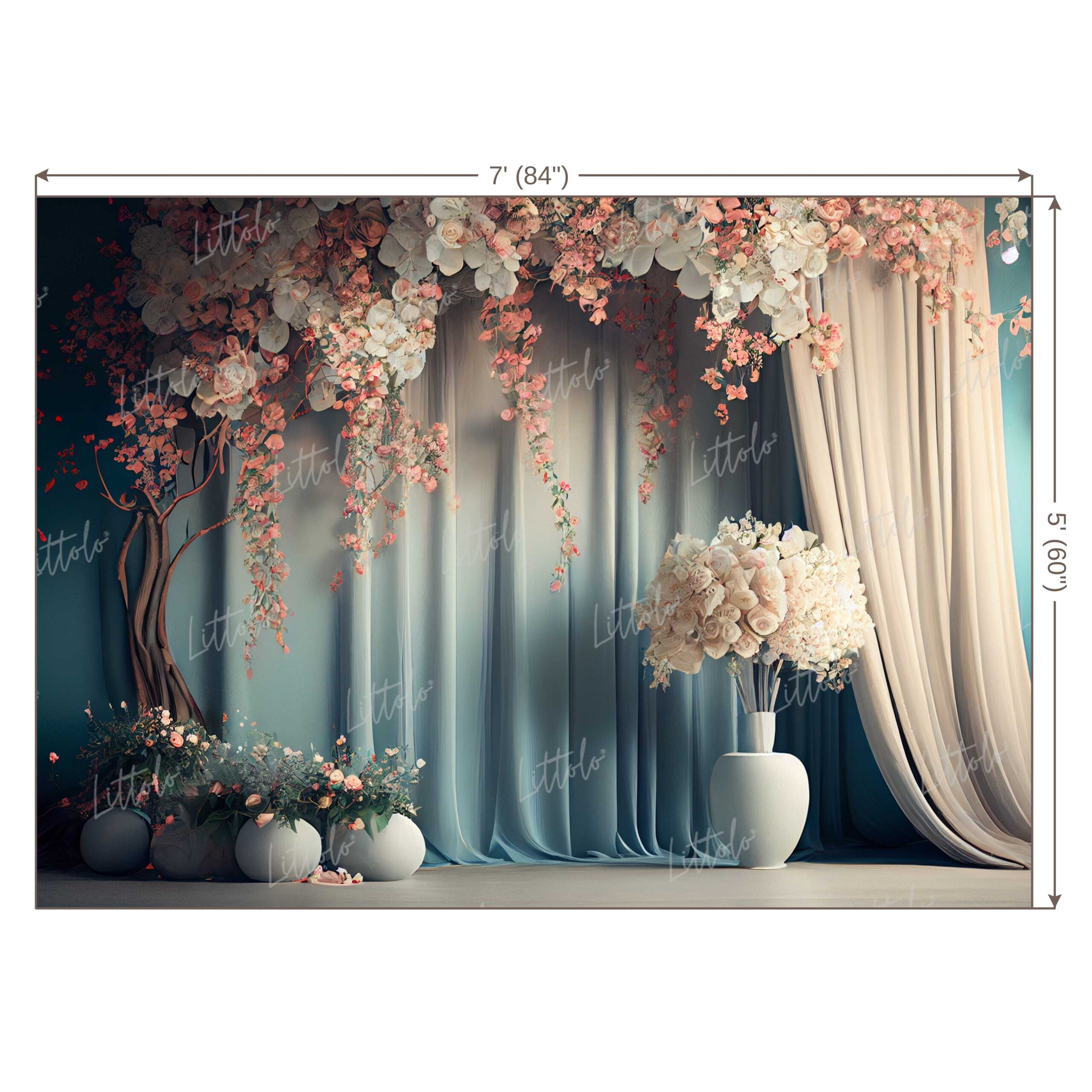 LB0501 Flower Theme Backdrop