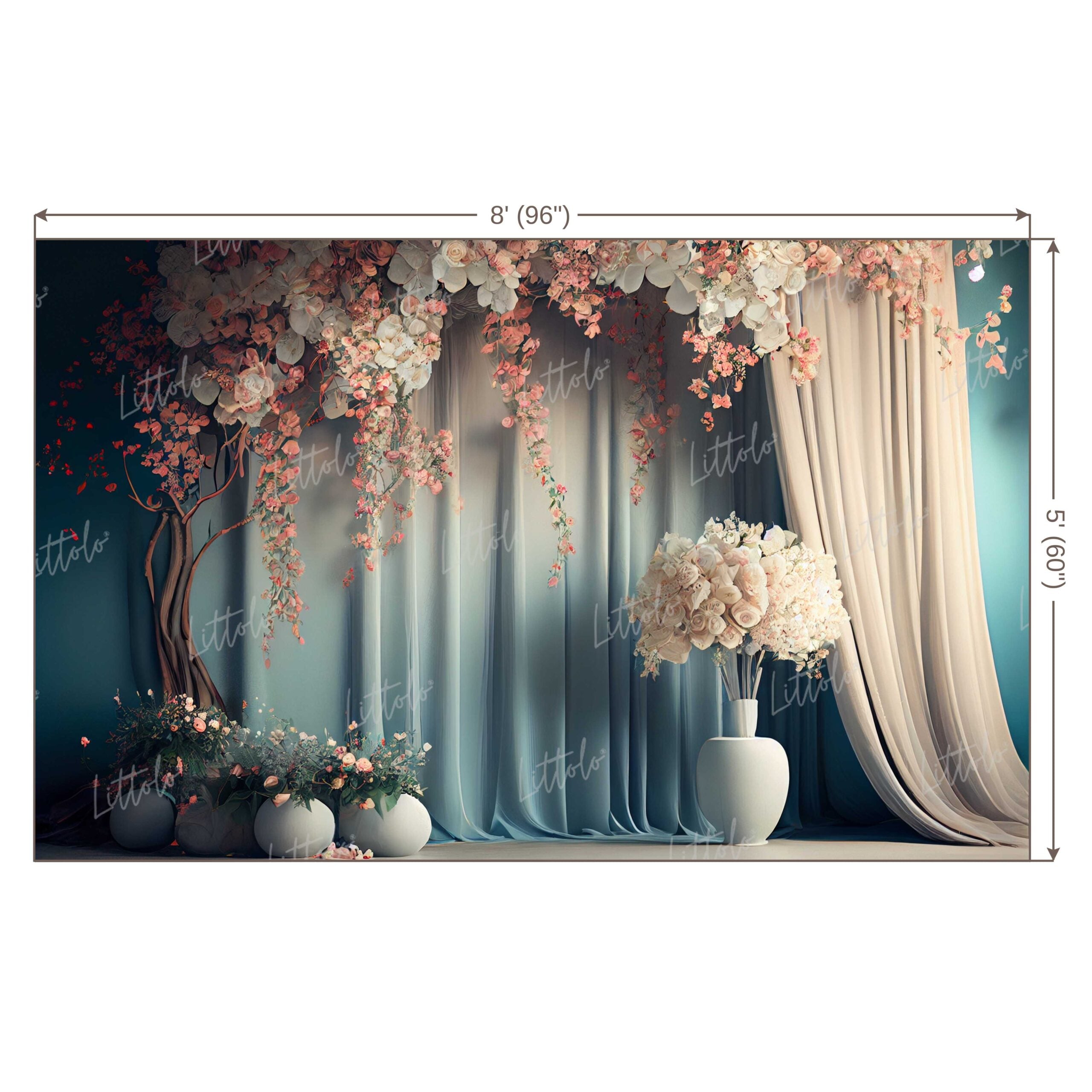 LB0501 Flower Theme Backdrop