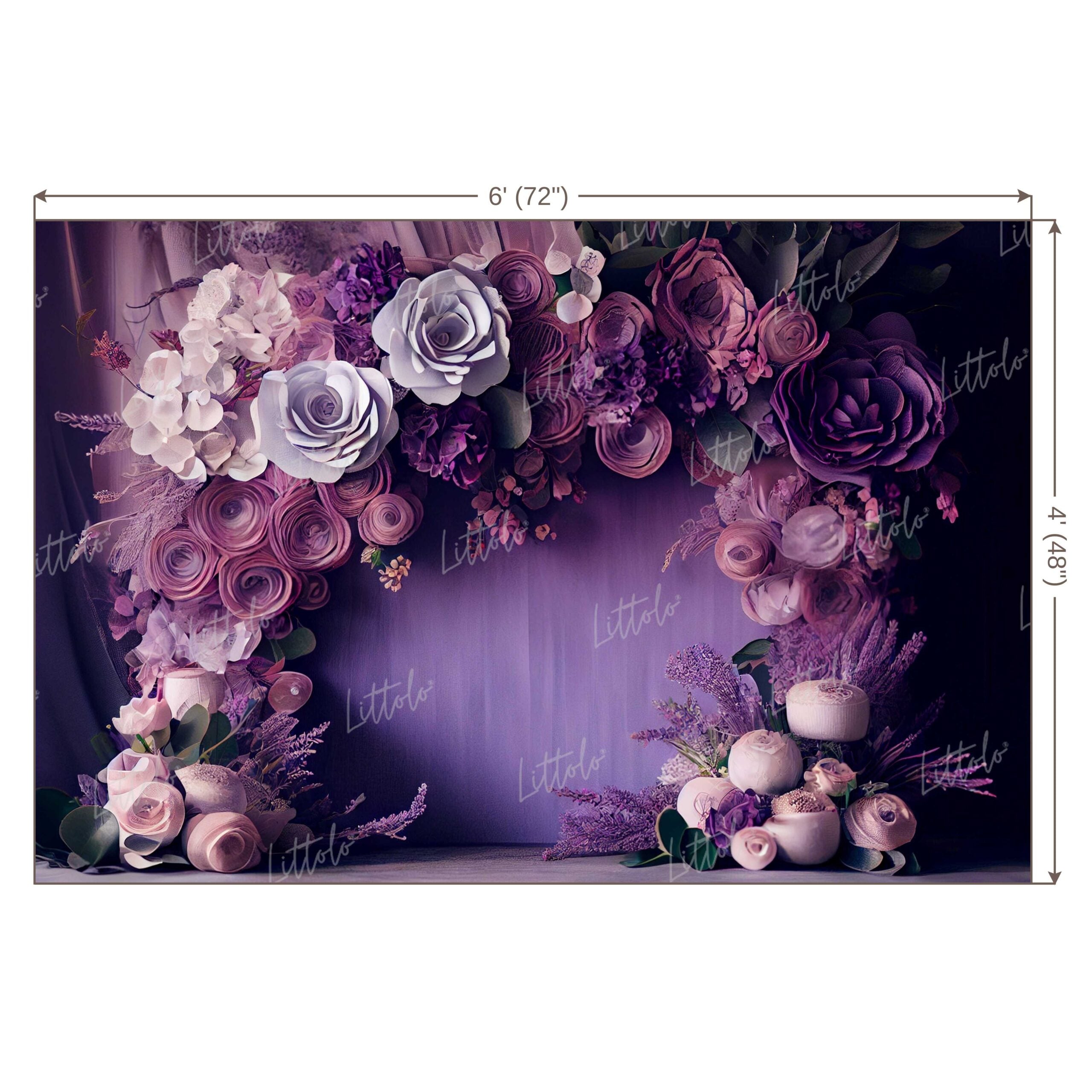 LB0502 Flower Theme Backdrop