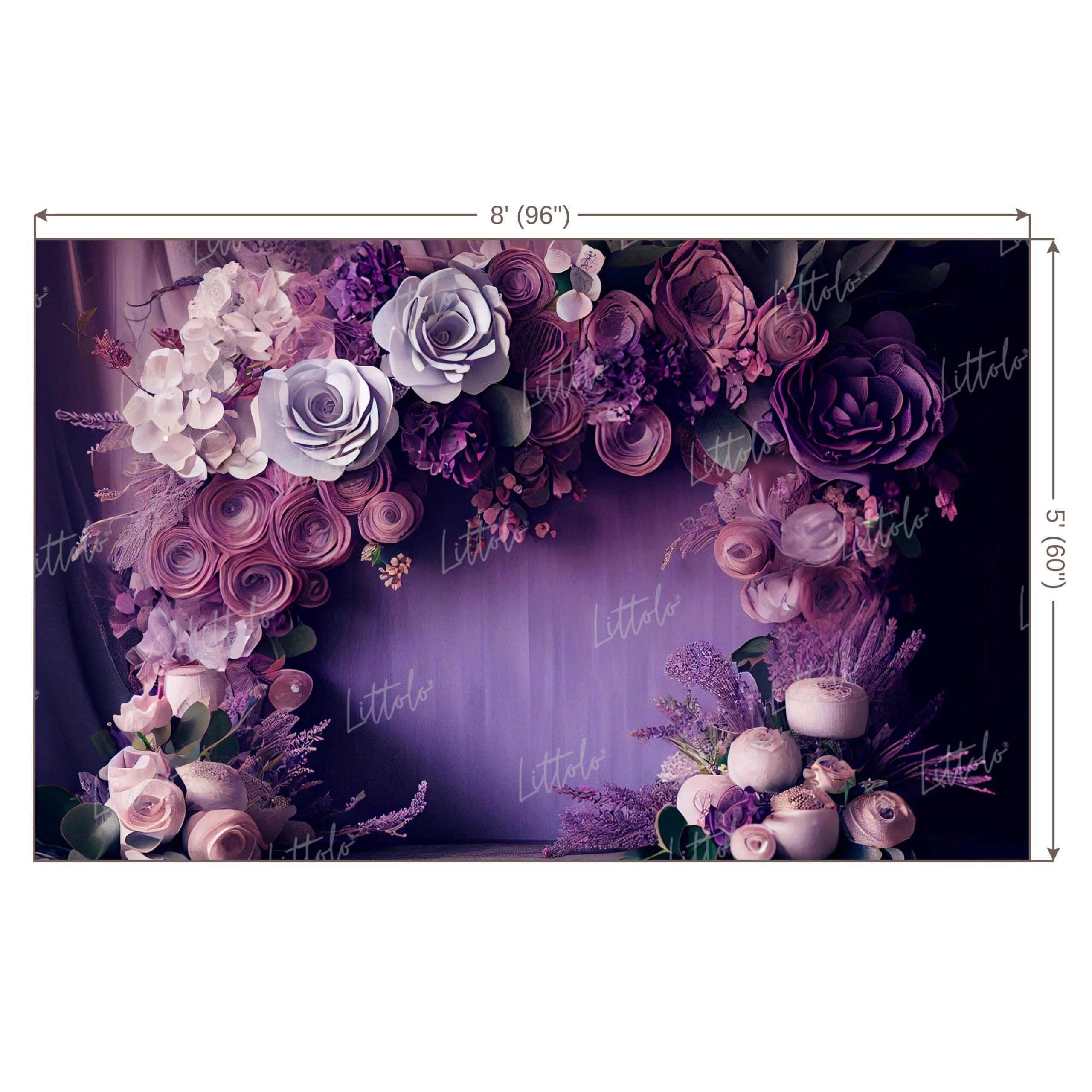 LB0502 Flower Theme Backdrop