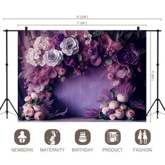 LB0502 Flower Theme Backdrop