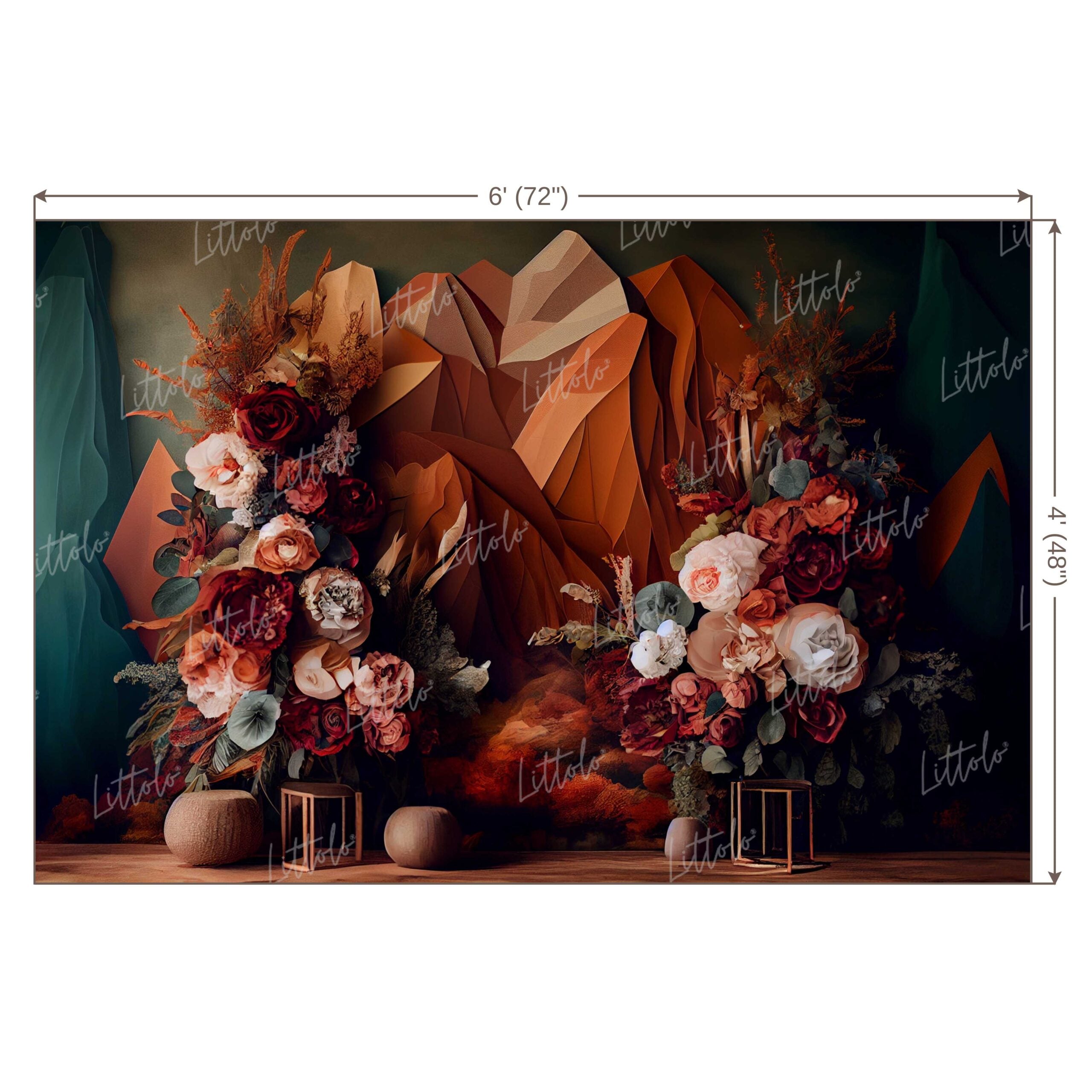 LB0503 Flower Theme Backdrop