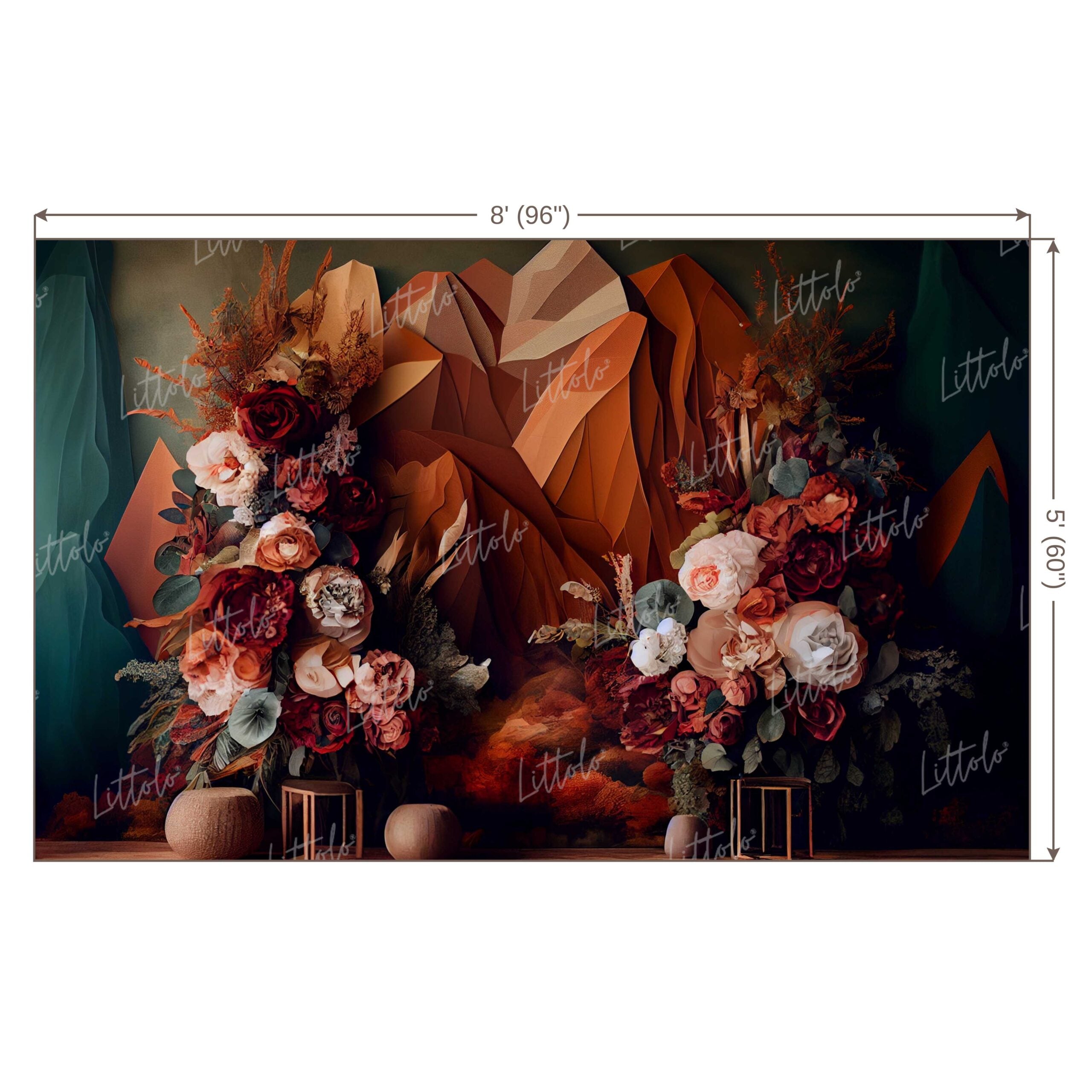 LB0503 Flower Theme Backdrop