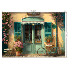 LB0504 Flower Shop Theme Backdrop