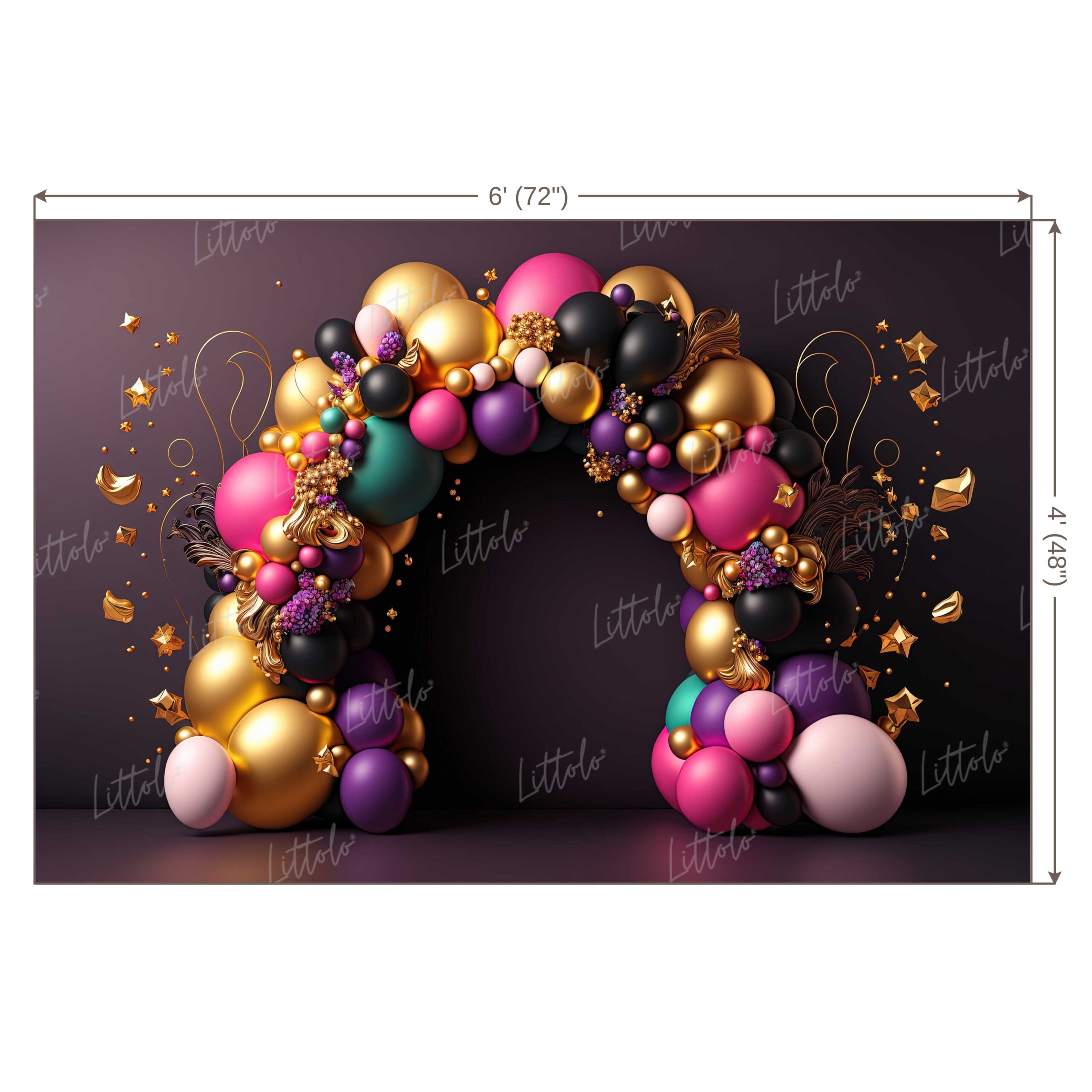 LB0505 Balloon Theme Backdrop