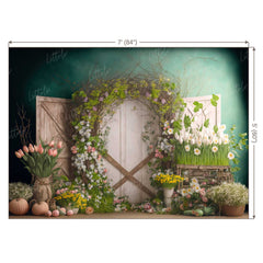 LB0512 Enchanted Doorway Backdrop