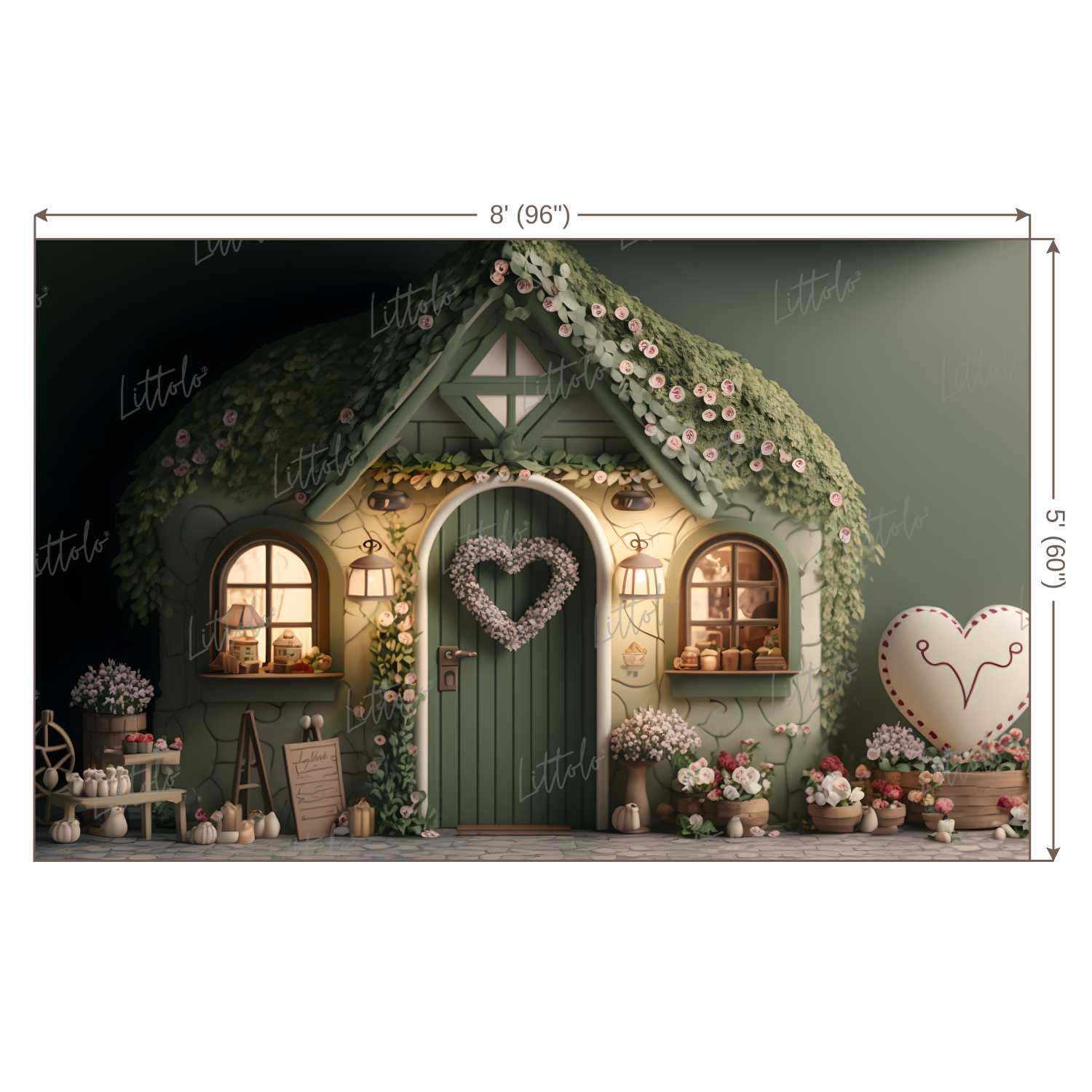 LB0528 Wood House Decor Backdrop