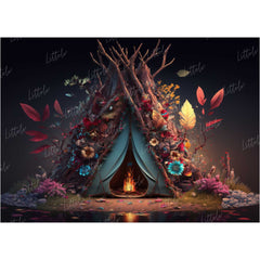 LB0537 Adventure Camping Backdrop