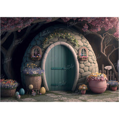 LB0542 Fantasy House Doorway Backdrop