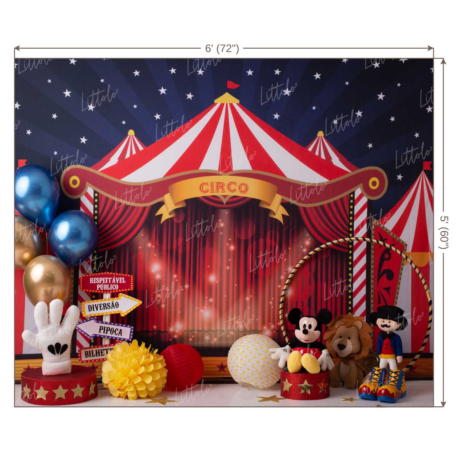 LB0545 Circus Backdrop