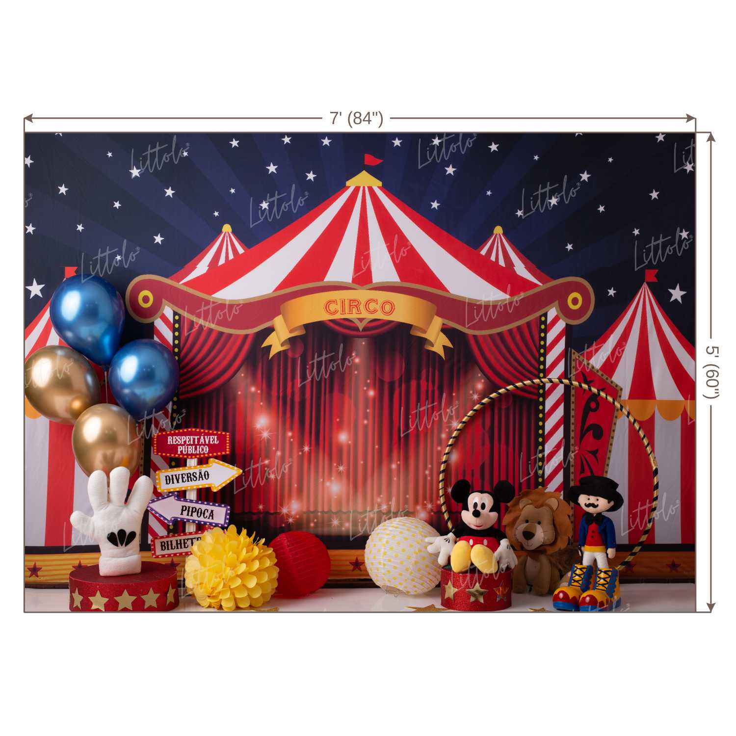 LB0545 Circus Backdrop