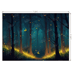 LB0547 Dark Theme Forest Backdrop