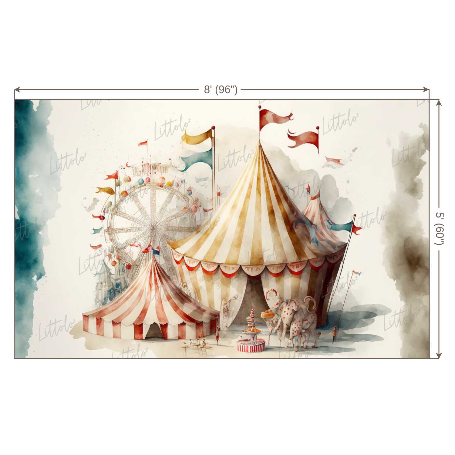 LB0548 Vintage Circus Backdrop