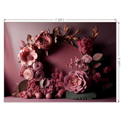 LB0552 Flowers Arch Backdrop