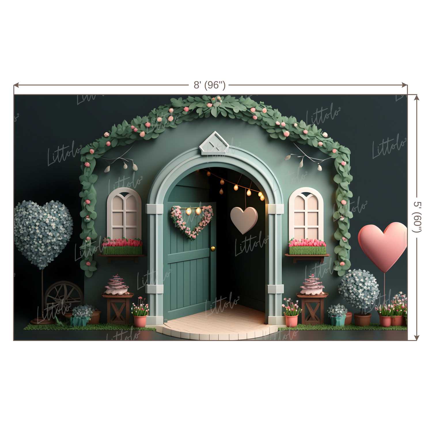 LB0555 Fantasy House Doorway Backdrop