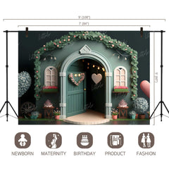 LB0555 Fantasy House Doorway Backdrop