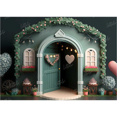 LB0555 Fantasy House Doorway Backdrop