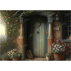 LB0556 Vintage Doorway Backdrop