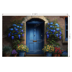 LB0559 Flowers Doorway Backdrop