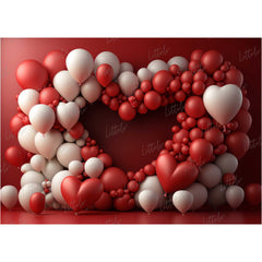 LB0567 Balloons Garland Love Backdrop