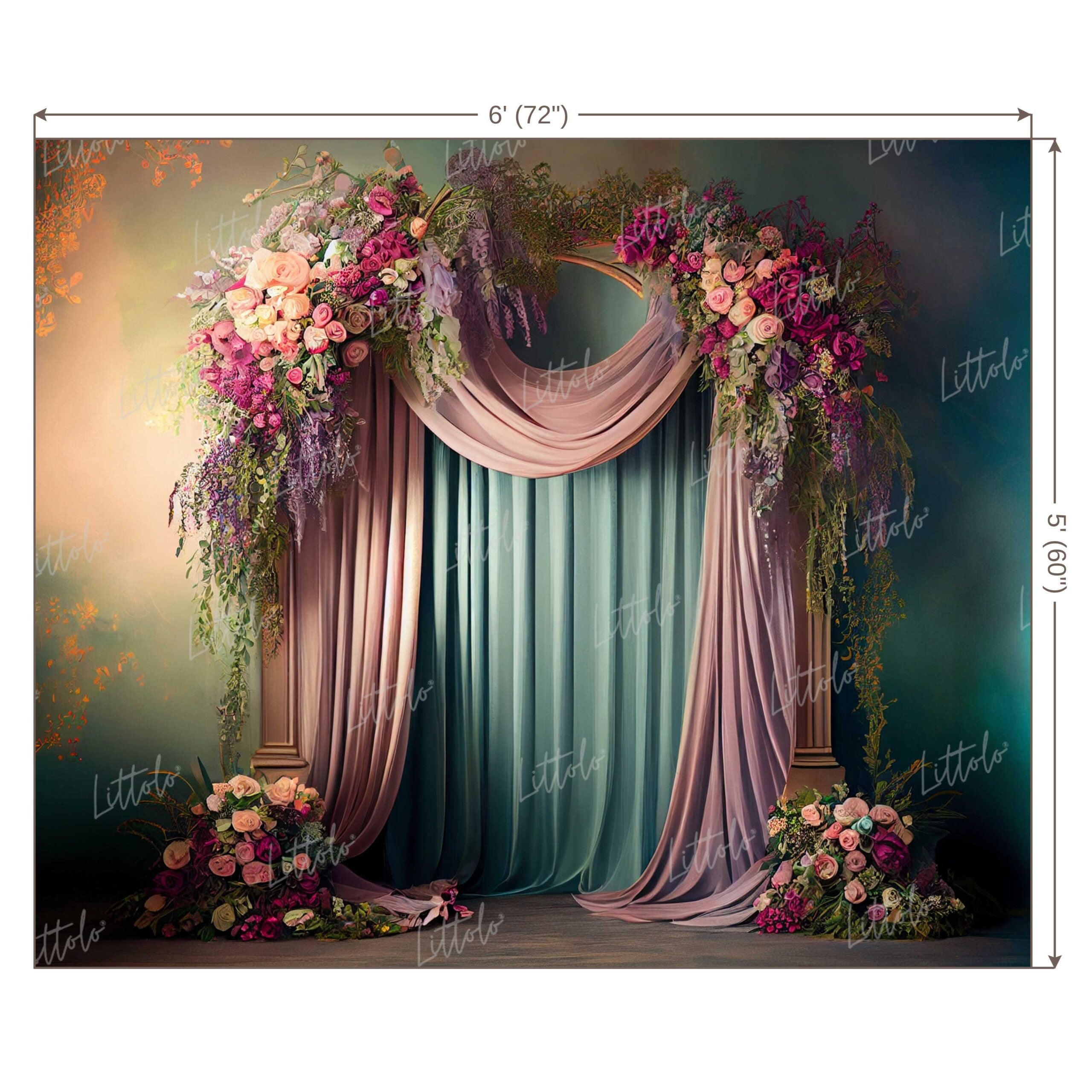 LB0500 Flower Theme Backdrop