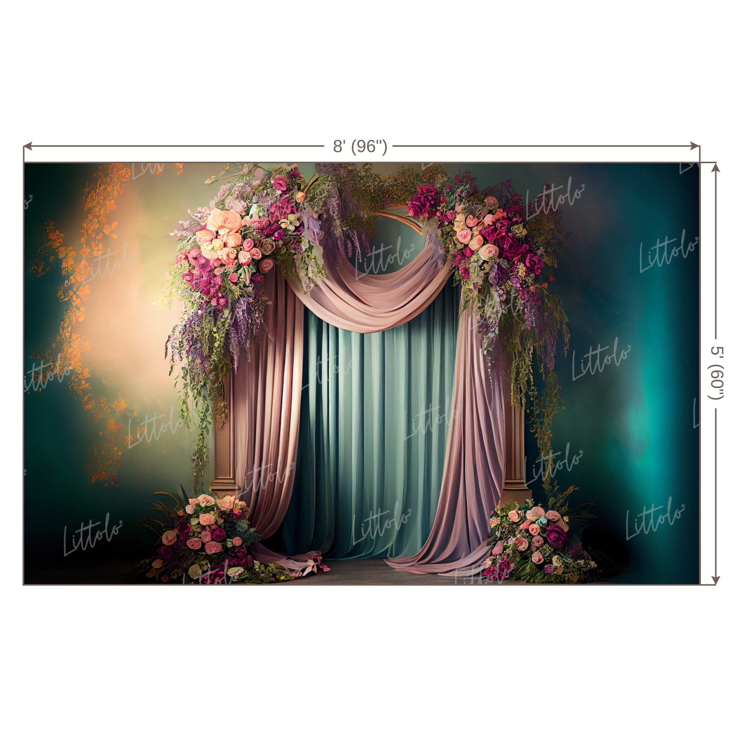 LB0500 Flower Theme Backdrop