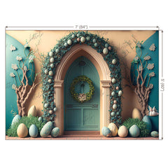 LB0577 Easter Doorway Backdrop