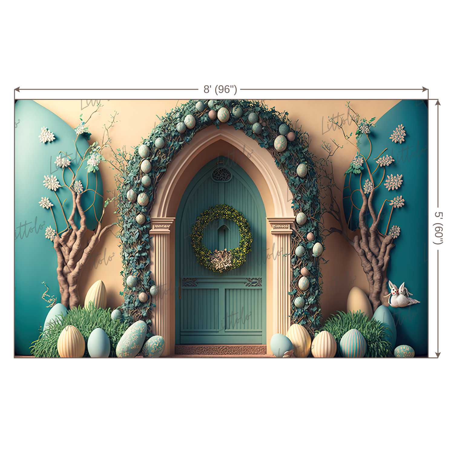 LB0577 Easter Doorway Backdrop