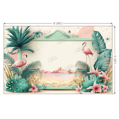 LB0579 Flamingo Backdrop