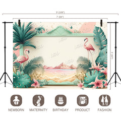 LB0579 Flamingo Backdrop