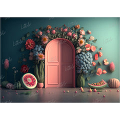 LB0580 Summer Doorway Backdrop