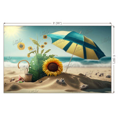 LB0587 Summer Beach Backdrop