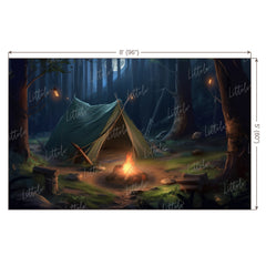 LB0589 Adventure Camping Backdrop