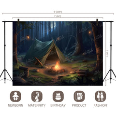 LB0589 Adventure Camping Backdrop