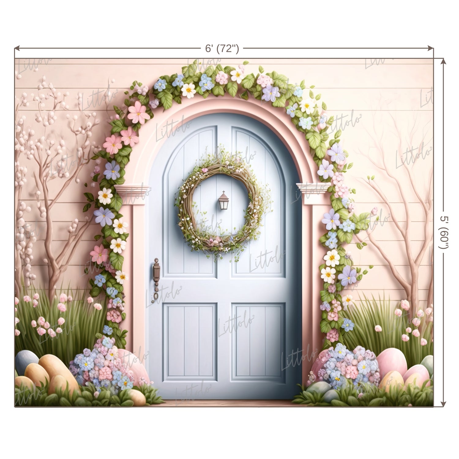 LB0591 Easter Doorway Backdrop