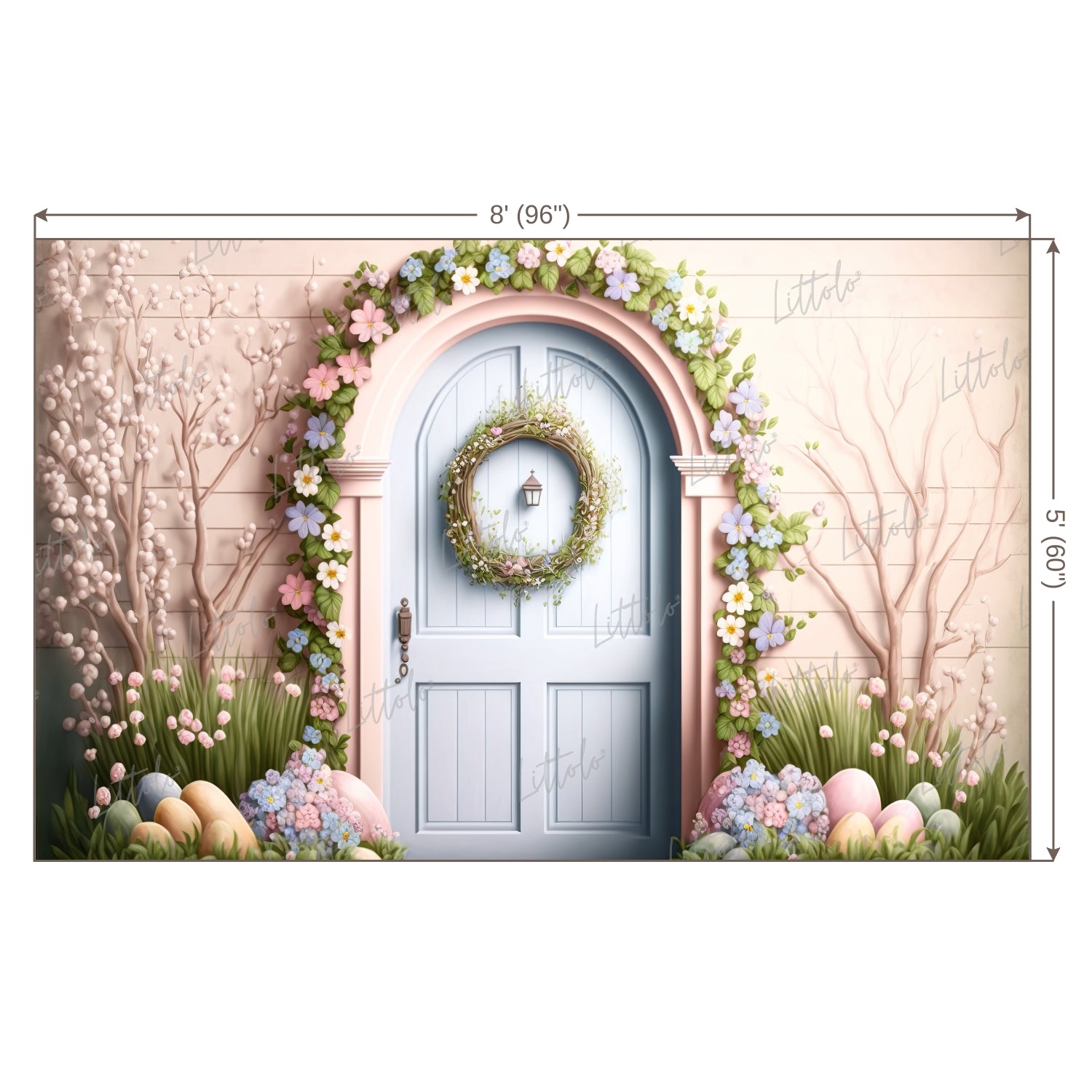 LB0591 Easter Doorway Backdrop