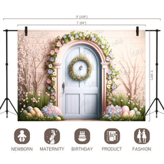 LB0591 Easter Doorway Backdrop