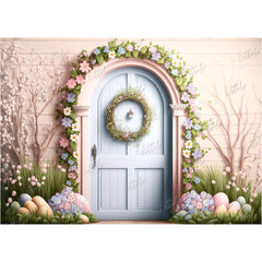 LB0591 Easter Doorway Backdrop