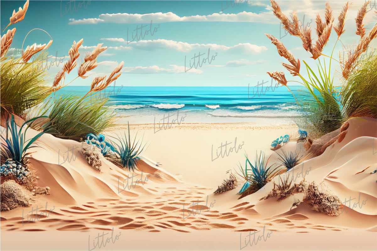 LB0593 Summer Beach Backdrop