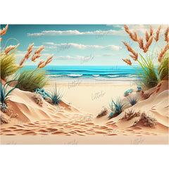 LB0593 Summer Beach Backdrop