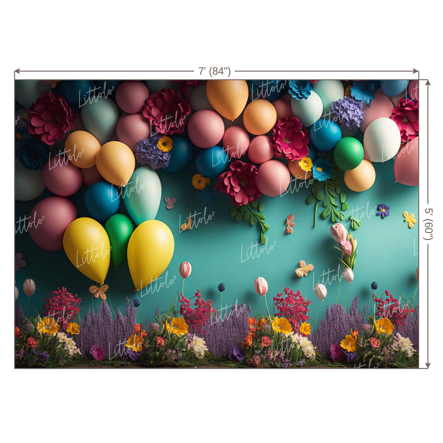 LB0608 Flowers Decor Backdrop