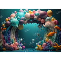 LB0609 Adventure Under The Sea Ocean Little Backdrop