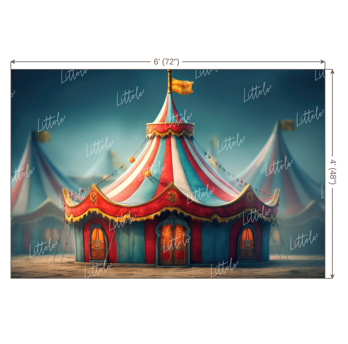 LB0610 Circus Backdrop