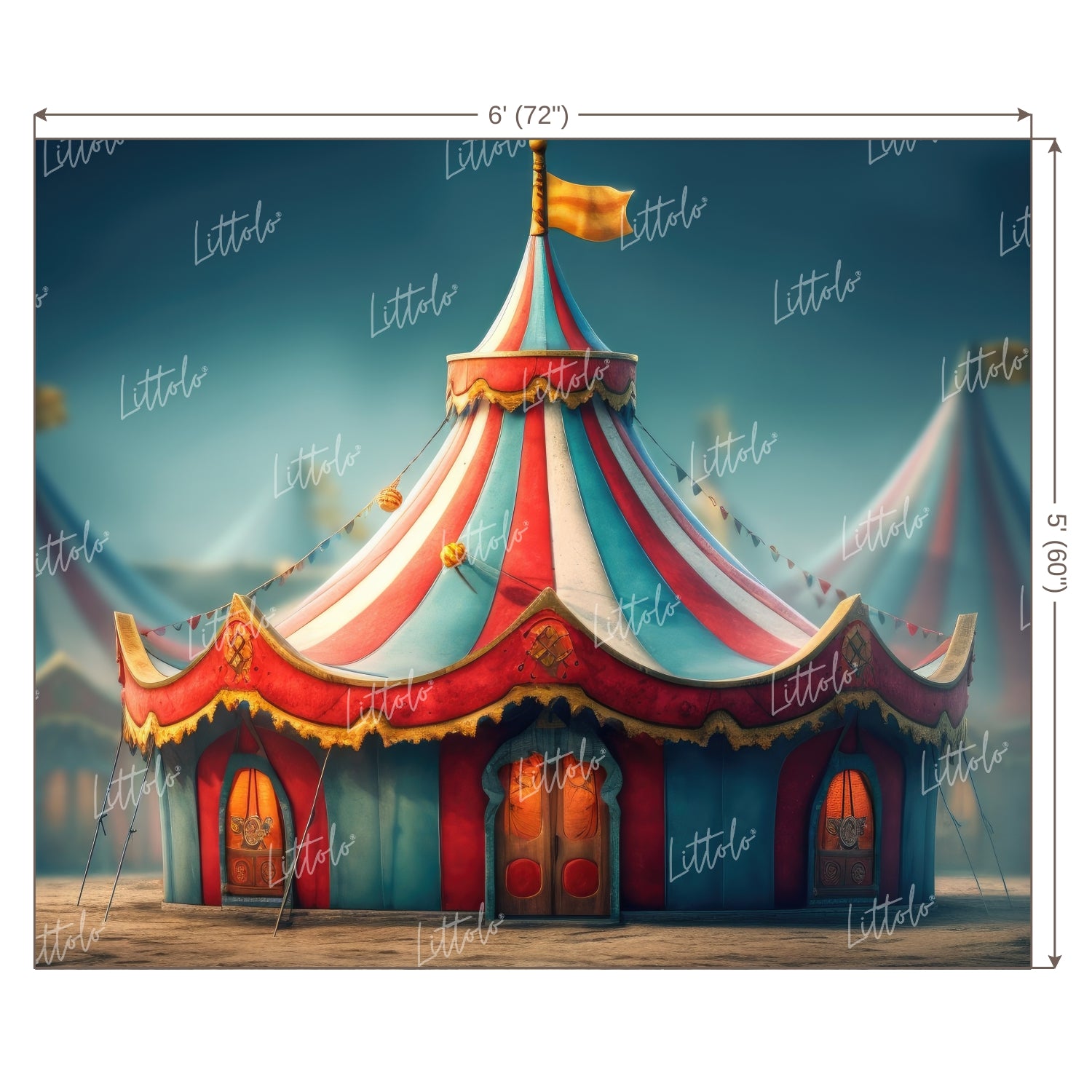 LB0610 Circus Backdrop